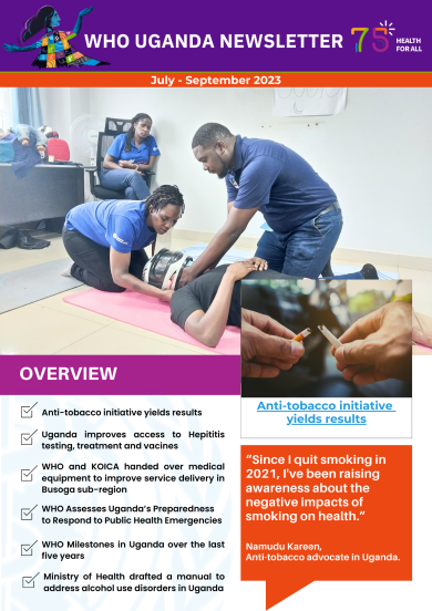WHO Uganda Quarterly Newsletter - July to September 2023